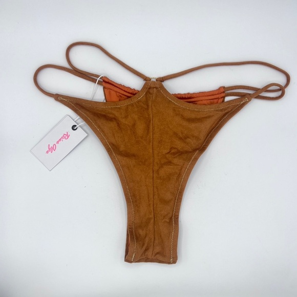 Reina Olga suede effect bikini set M straps bottom - Picture 5 of 10
